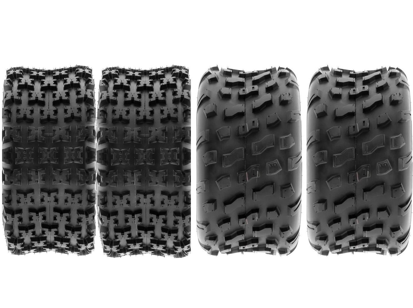 SunF Set 21x7-10 ve 20X10-9 A027-A022 6 Kat Atv Lastik Ön-Arka